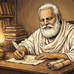 Govardhan Bhakti Blog - Bhaktivinoda Thakura writing the Svalikhita Jivani Autobiography