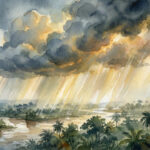 Govardhan Bhakti Blog - Madhurya Kadambini - Regenwolke über Navadvipa